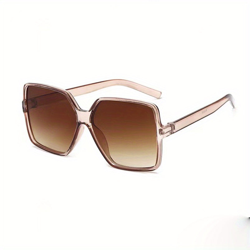 Oversized Square Sunglasses Casual Gradient Glasses UV400