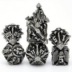 Metal Dice Squid Monster Hand Punk Halloween 7 Hollow Polyhedral Dice