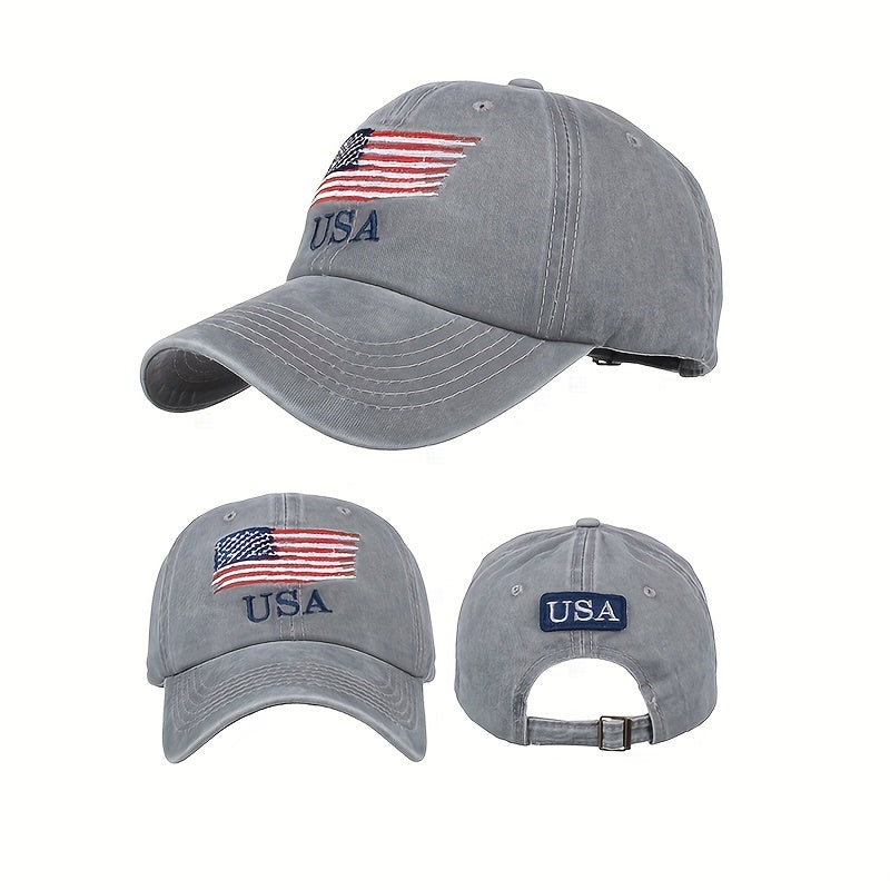American Flag Trucker Hat Sun Protective Sports Cap