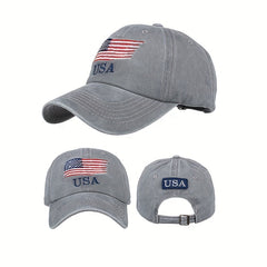 American Flag Trucker Hat Sun Protective Sports Cap