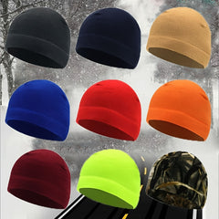 Warm Thermal Fleece Beanie Hat for Winter Outdoor Activities