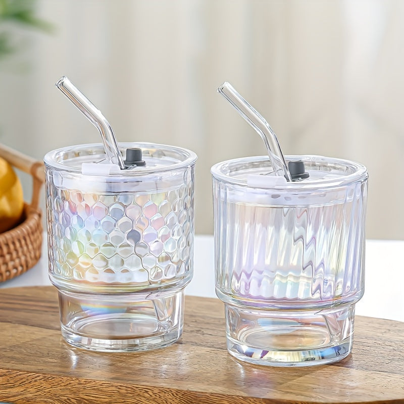 Portable Plastic Water Cup with Straw and Lid