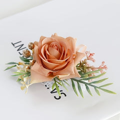 Wedding Bridesmaids Wrist Corsage with Artificial Blooms