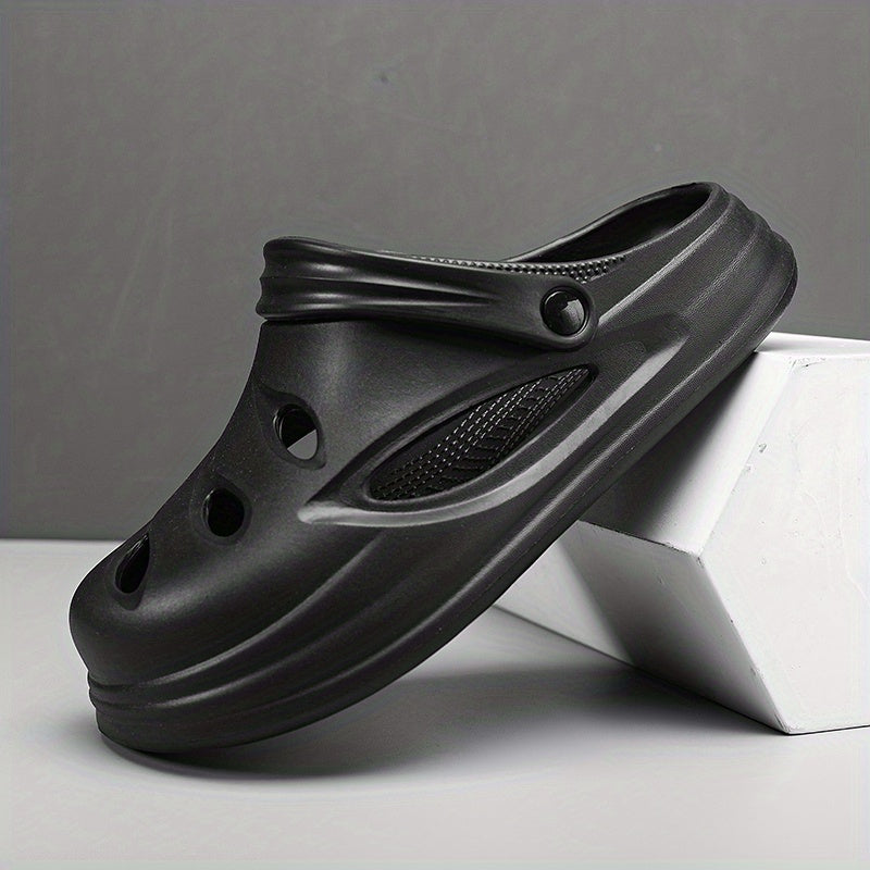 Men's Lightweight Comfy Clogs Hollow Out Non Slip Garden Shoes Summer