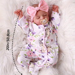 BABESIDE 20 Reborn Baby Doll with Fabric Body & Vinyl Limbs