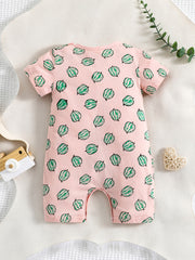 Cute Strawberry Jumpsuit for Baby Girls