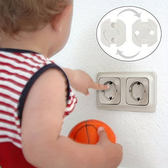 30pcs Baby Socket Protection Child Lock Glue-On Safety Sockets