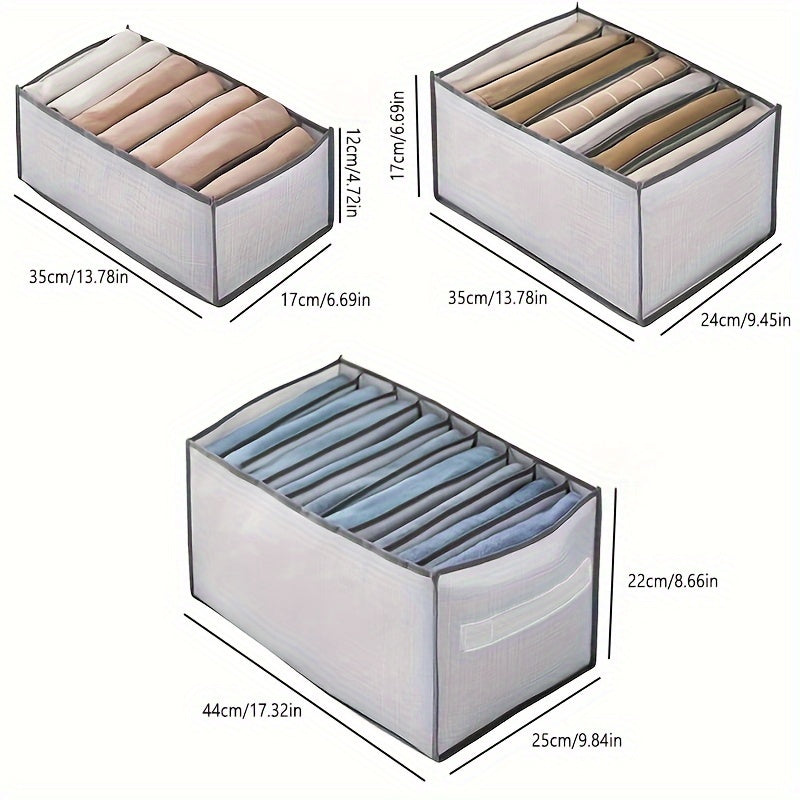 Foldable Underwear Drawer Storage Box Space Saving Organizer