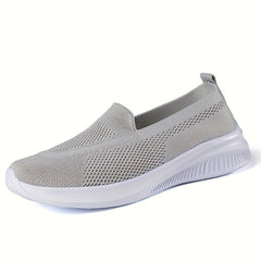 Mesh Breathable Casual Shoes Lightweight Knitting Walking Flats