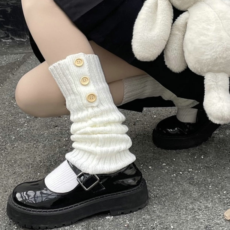 Women's Buttoned Leg Warmers