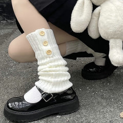 Women's Buttoned Leg Warmers