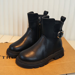 Girl's High Top Riding Boots w/ Adjustable Buckle