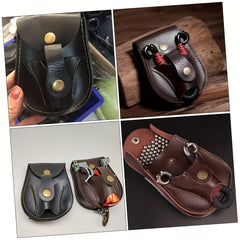 Slingshot Ammo Pouch Leather Storage Bag With Belt Clip