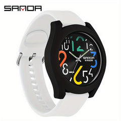 Sanda Colorful Strap Waterproof Digital Quartz Watch