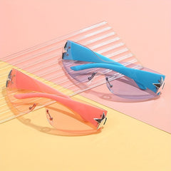Kids Pentagram Sunglasses Frameless PC Lens