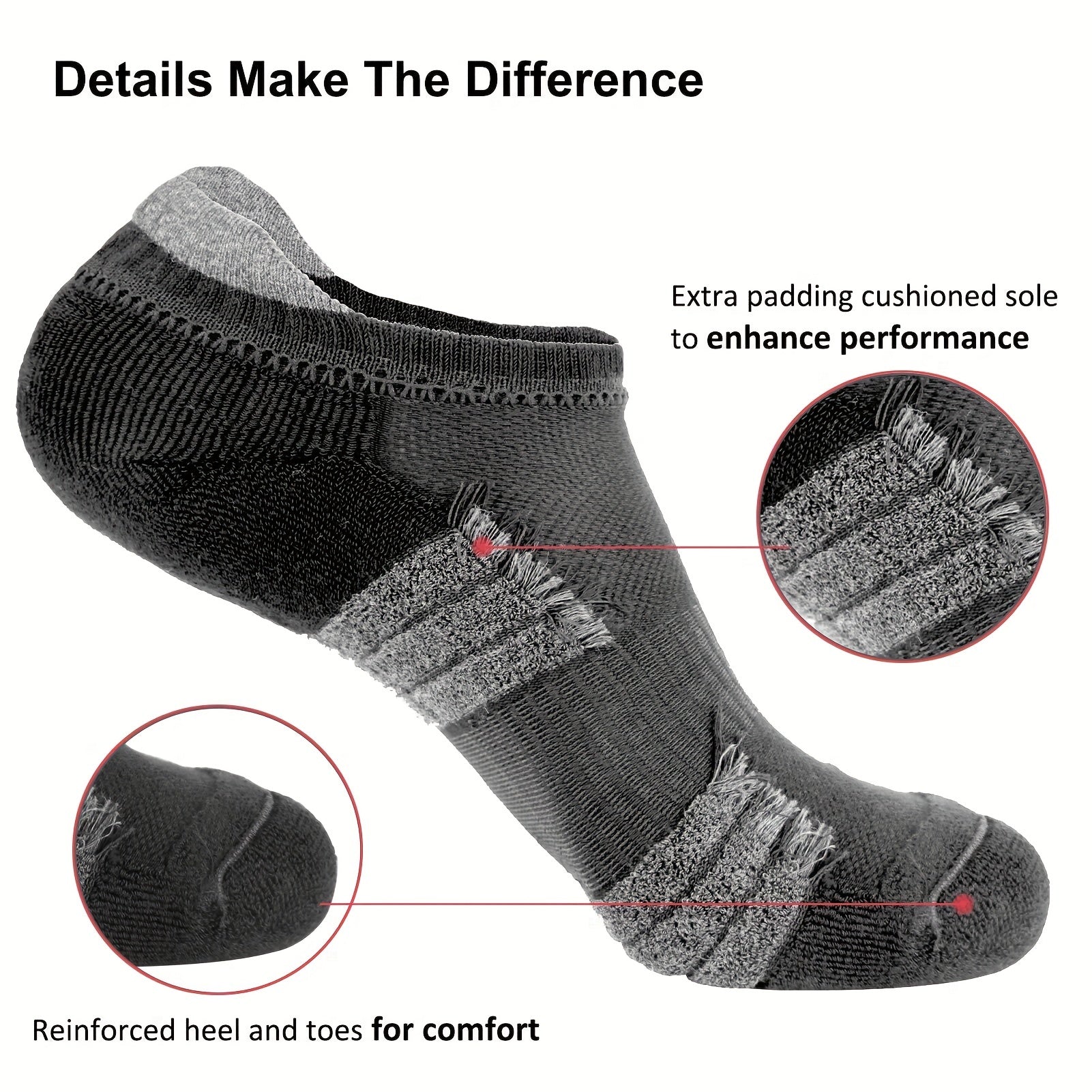 Low Cut Athletic Running Socks for Men & Women