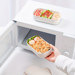 Japanese Style Bento Box 3 Grid Divided Lunch Box with Tableware