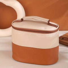 Leather Insulated Lunch Bag Reusable Lunch Box For Office Work School Picnic