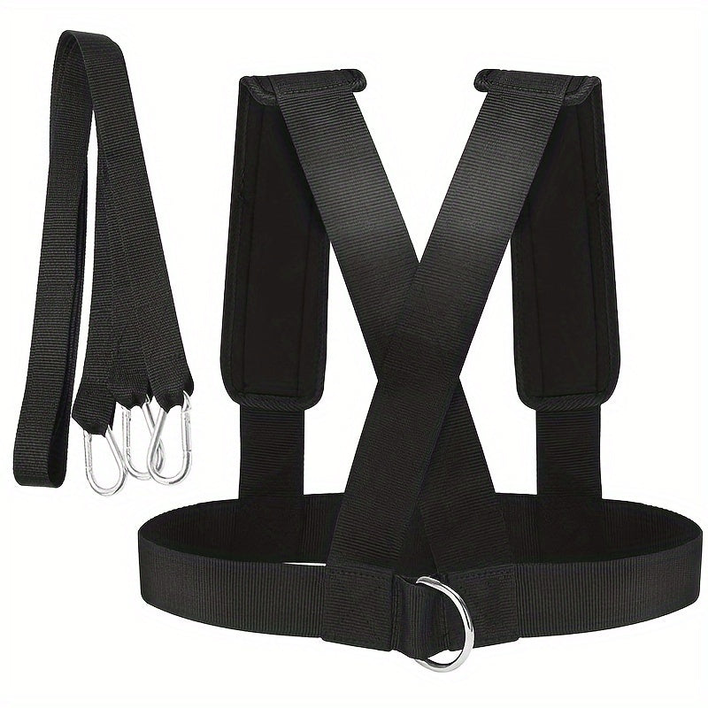 Strength Training Sled Pull Back Belt Fitness Resistance Training Strap