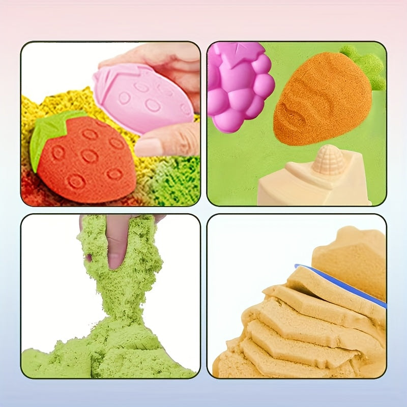 Interactive Space Sand Magic Box Sandplay Set with Beach Toys