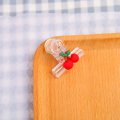3pcs Cartoon Transparent Student Paper Clip Creative Plastic Snack Seal Clip