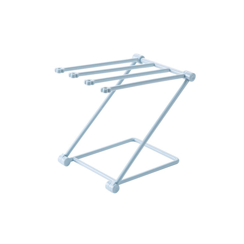 1pc Folding Vertical Desktop Storage Rack For Kitchen