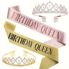 Princess Crown Hair Hoop Birthday Party Headdress Dance Accessories