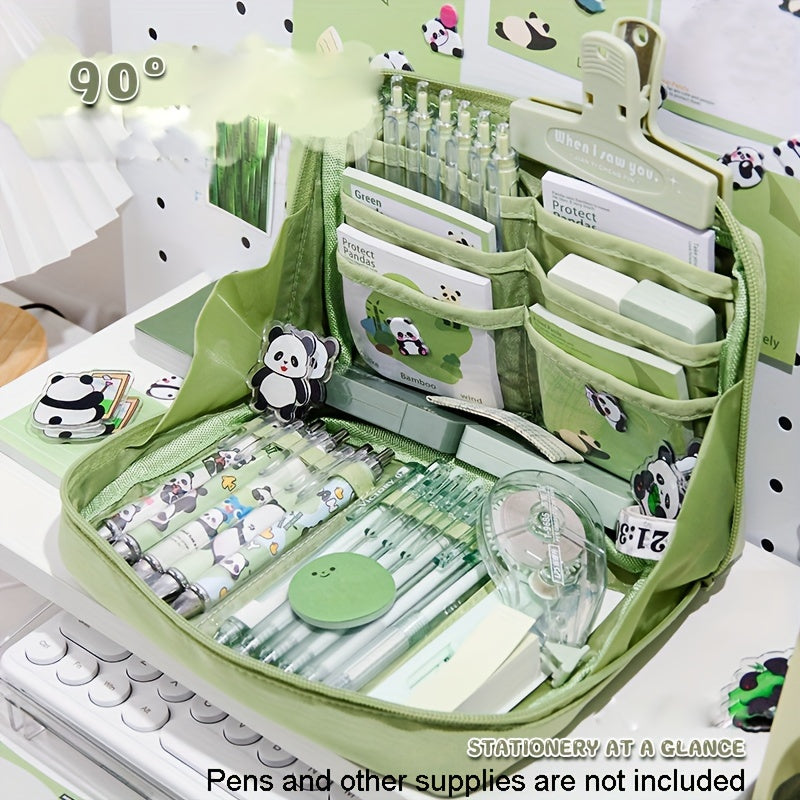 Large Capacity Pencil Case Stationery Storage Bag Box Layered Pencil Bag