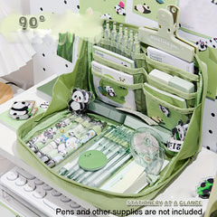 Large Capacity Pencil Case Stationery Storage Bag Box Layered Pencil Bag