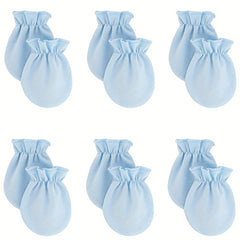 6pcs Toddler Baby Casual Thermal Mittens for Autumn and Spring