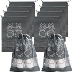 5pcs Portable Foldable Shoes Storage Bags Drawstring Travel Bags