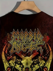 Pattern Print Men's Short Sleeve T-shirt Graphic Tee Men's Summer Clothes