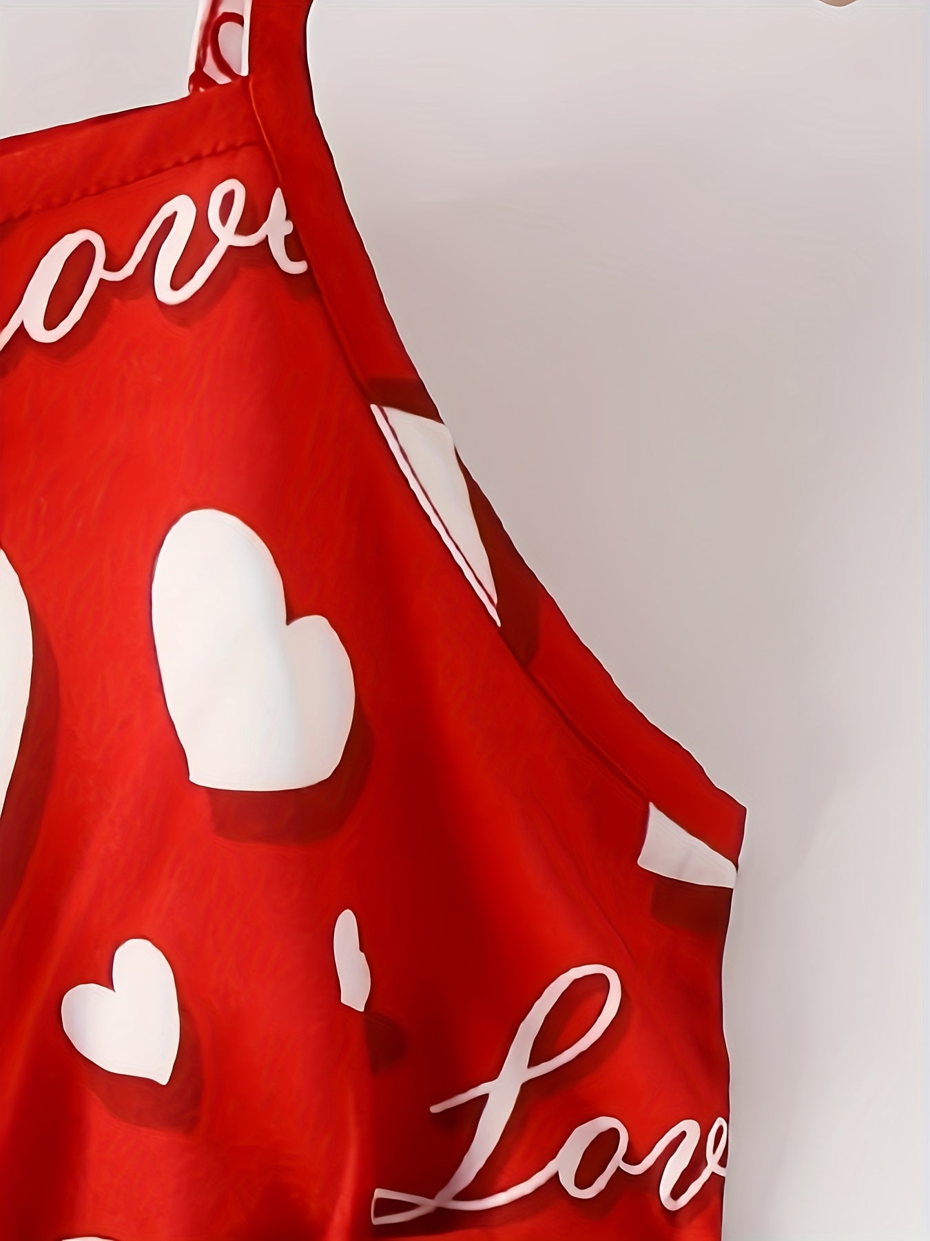 Toddler Girls Heart Graphic Belted Cami Princess Dress