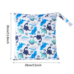 Waterproof Wet and Dry Diaper Bag - Cartoon Pattern