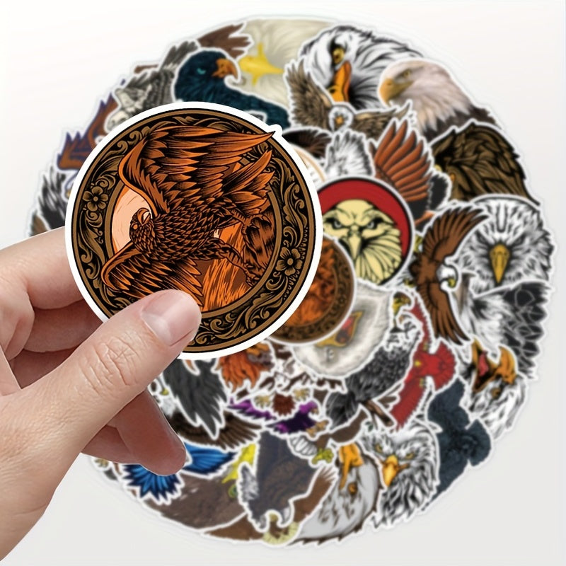 Eagle Graffiti Stickers 50pcs Waterproof Stationery Label Stickers