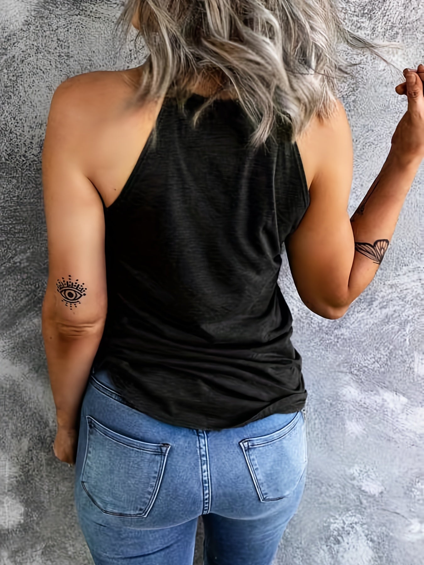 American Flags Print Sleeveless Top Summer Independence Day