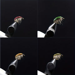 80pcs Realistic Gammarus Shrimp Back Lures in 4 Colors