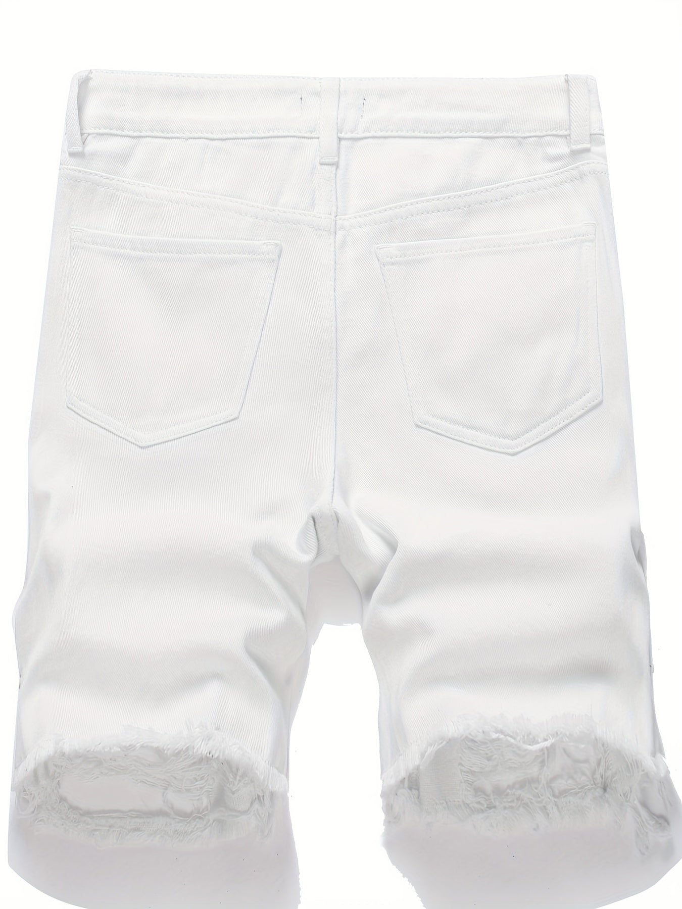 Ripped Denim Shorts Mens Casual Street Style Denim Shorts For Summer