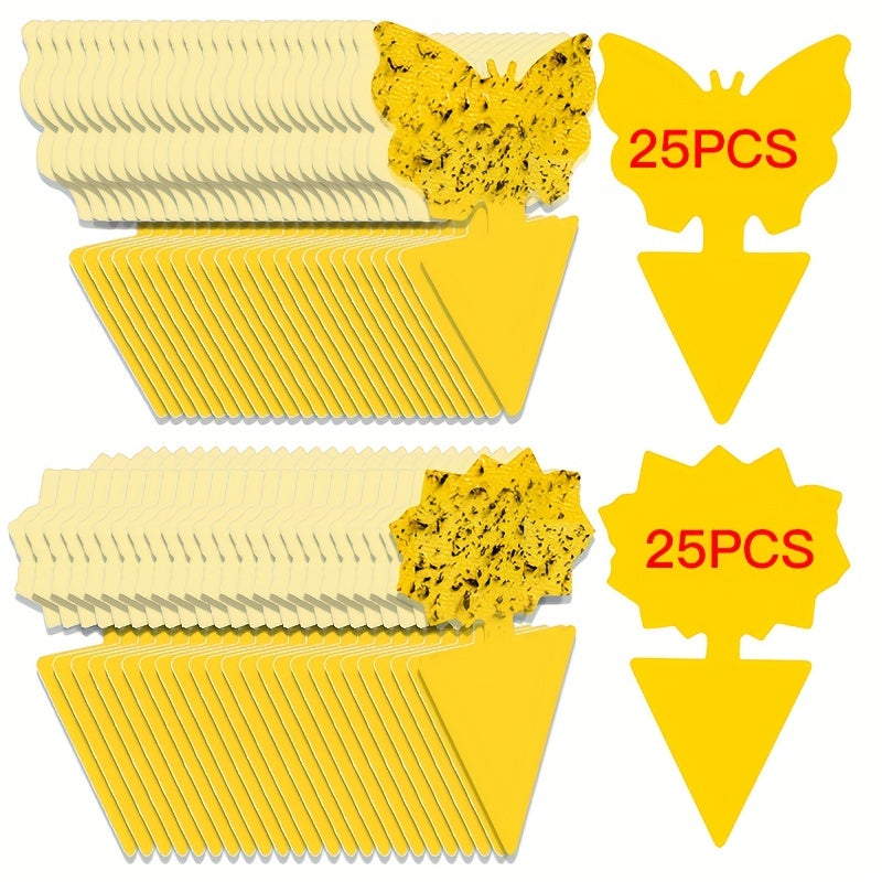 50pcs Sticky Traps for Pest Control Indoors & Outdoors
