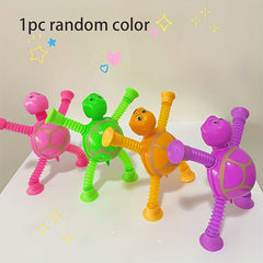 Telescopic Toys with Suction Cups Colorful DIY Relaxation Playthings