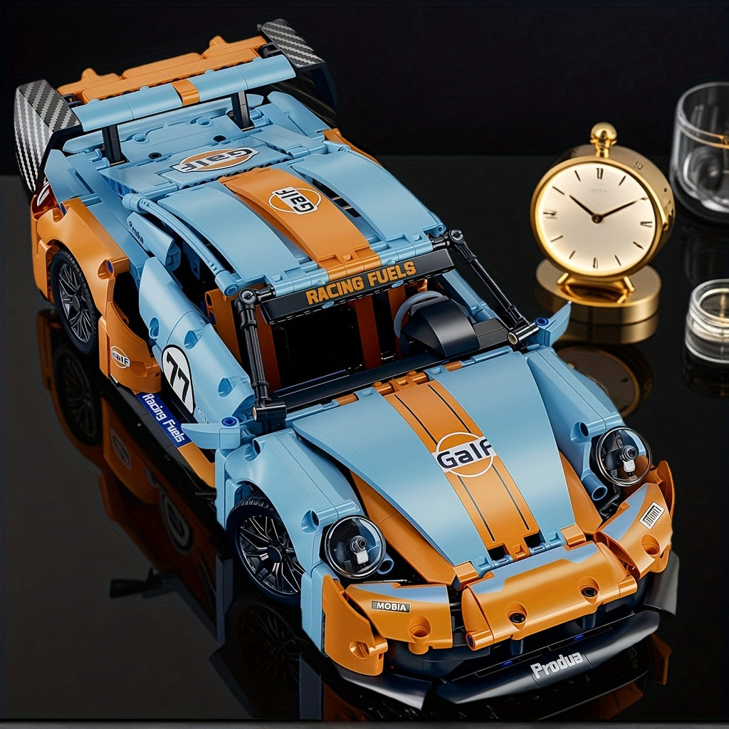 1389pcs Sports Car Building Block Set ABS Plastic Model Toy Kit