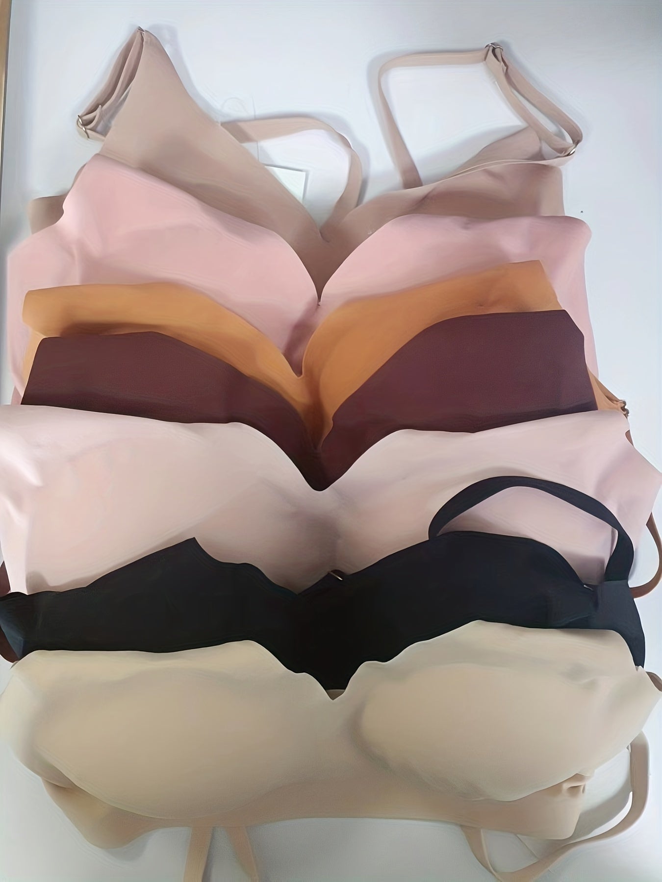 7pcs Seamless Wireless Bras Comfy Intimates Bra