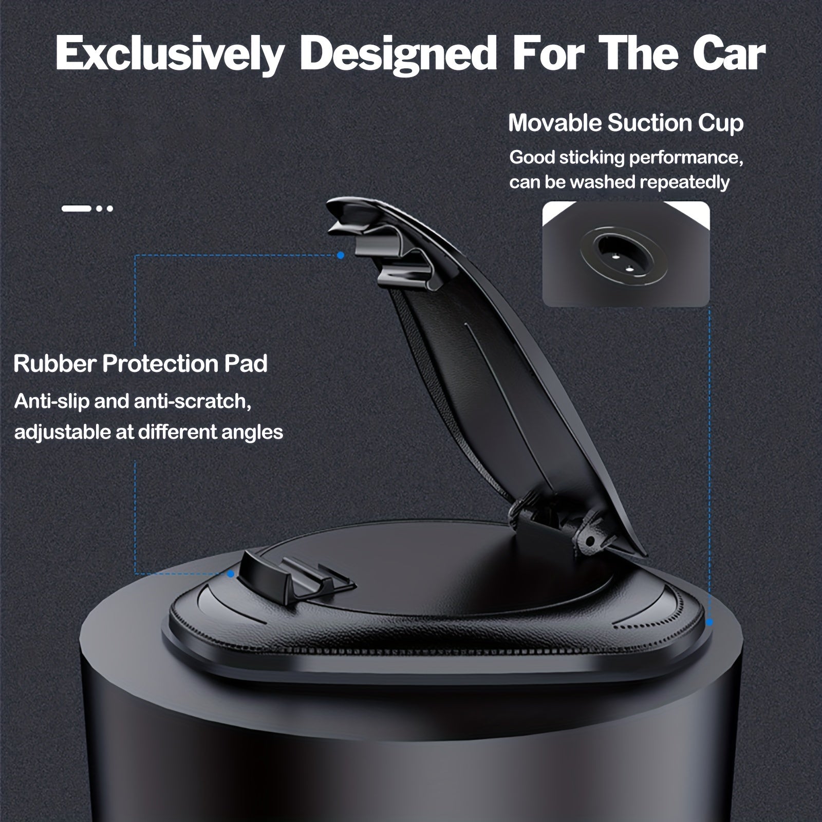 Anti-Slip Car Dashboard Phone Holder for Smartphones