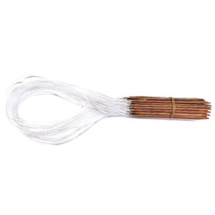 18pcs Circular Carbonized Bamboo Knitting Needles