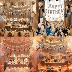 Aluminum Foil Birthday Balloon Set - Birthday Decoration