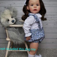 24in Reborn Toddler Girl Doll Soft Touch 3D Skin Art Doll Gift