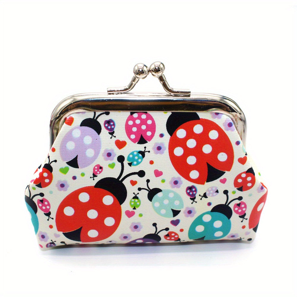 Ladybug Pattern Coin Purse Bag Animal Pouch Key Bag Birthday Gift