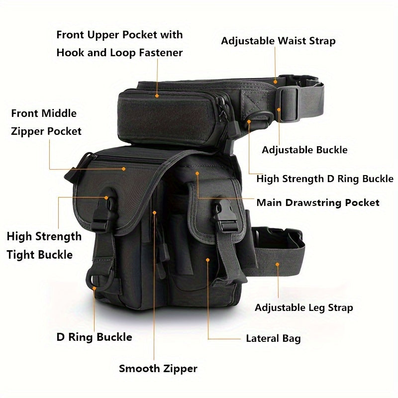 Waterproof Oxford Waist Bag for Outdoor Activities