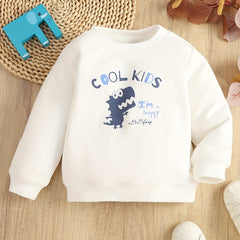 Boys Cartoon Print Sweatshirt Pullover Top