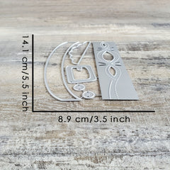 Catlove Fat Santa Claus Christmas Metal Cutting Dies Scrapbooking Stencil
